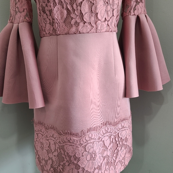 Asos fluted sleeve scuba lace dress - Picture 8 of 11